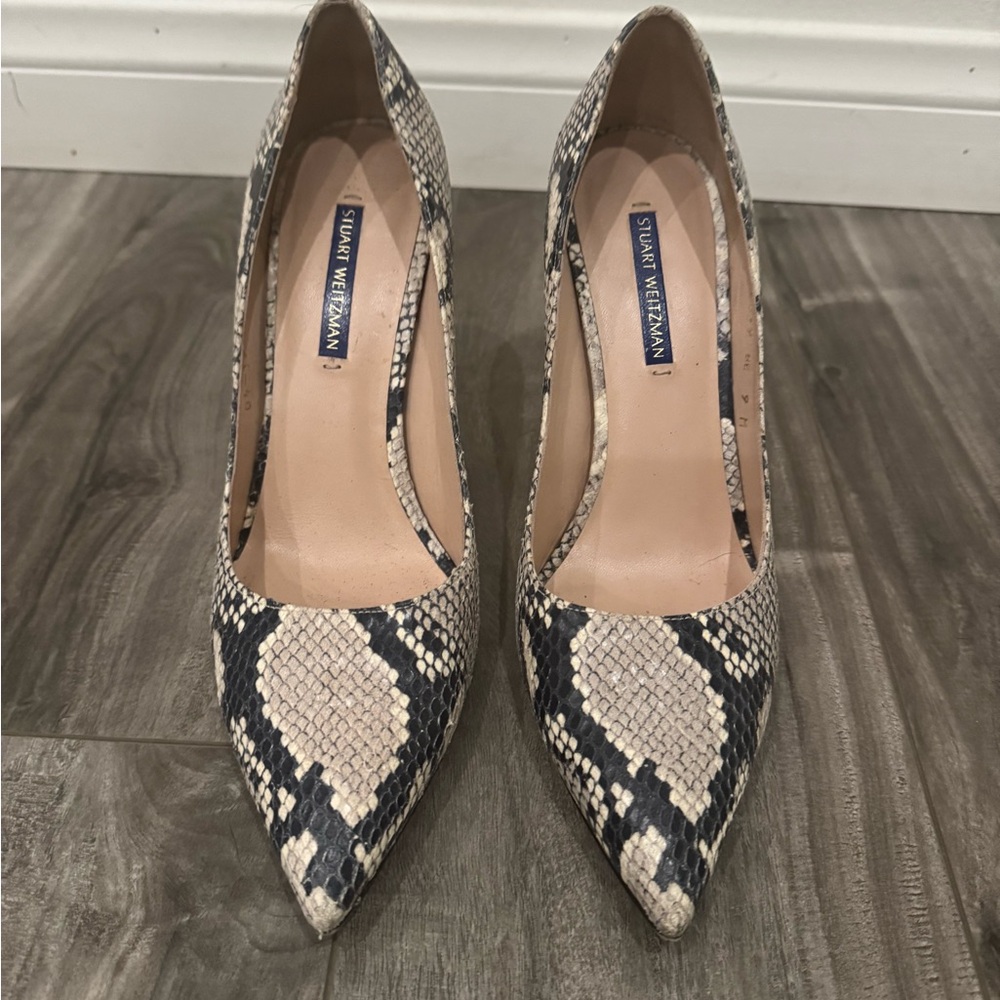 Stuart Weitzman Snake Print Women's Shoes